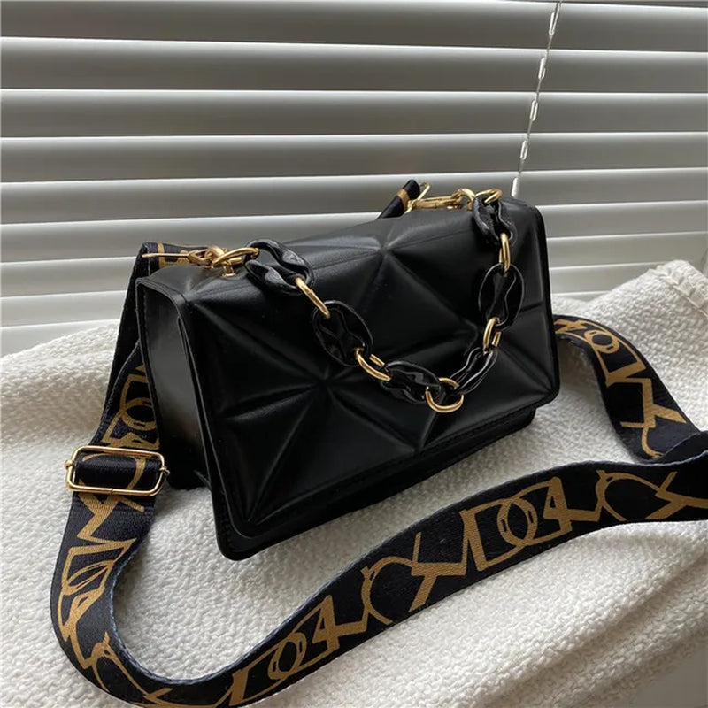 Fashion Women Shoulder Bag Handle Handbags PU Leather Women Flap Bag Female Large Capacity Vintage Casual Crossbody Bag