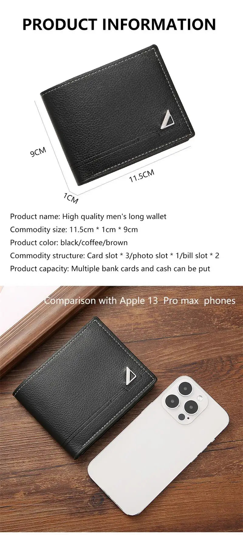 Men'S Short Wallet PU Leather Thin Men Coin Pocket Korean Style