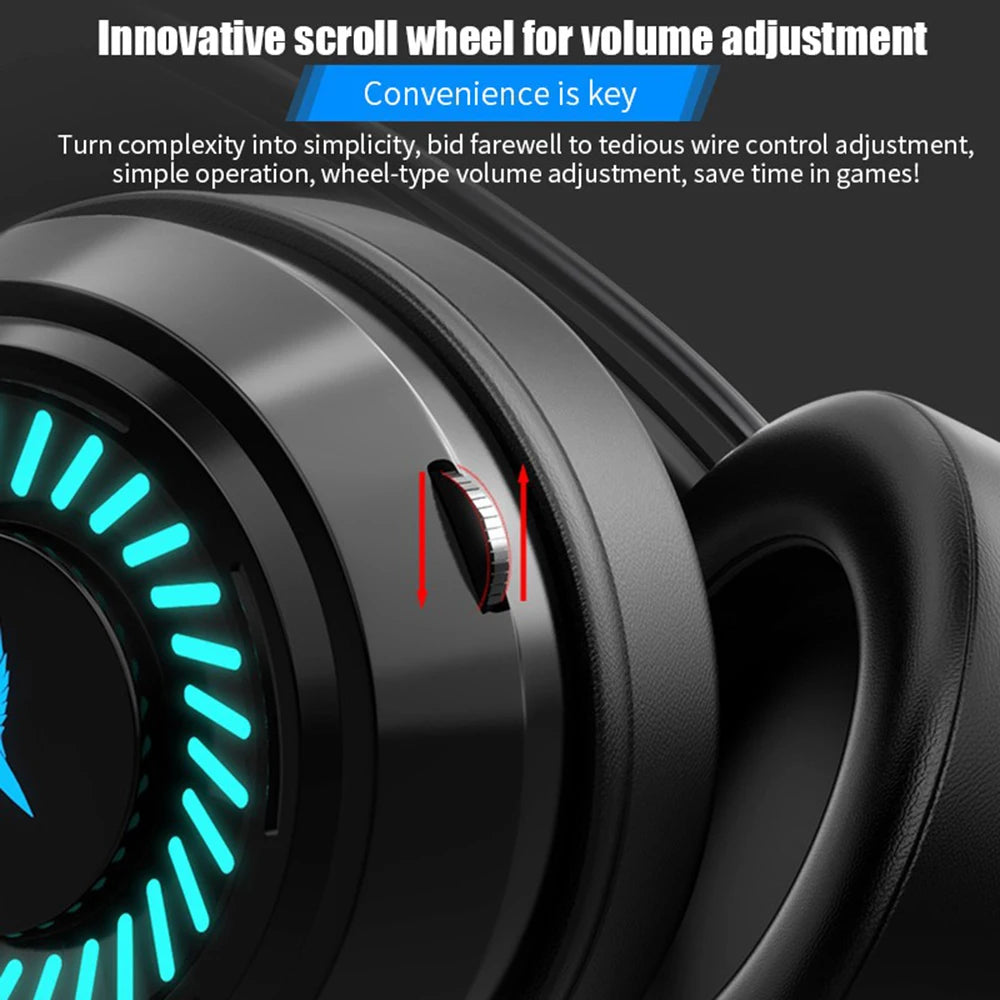 3.5Mm Wired Headphones 7.1 Surround Stereo USB Gaming Headset Bass Earphone Helmet with Mic