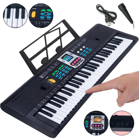 Electronic Keyboard Piano,61-Key Portable Electronic Piano Keyboard with Recording