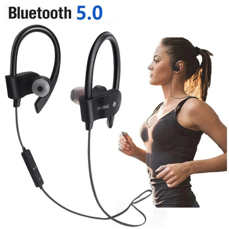 Wireless Headphones Earloop Ear Hook Earbuds Wireless Bluetooth Headset 
