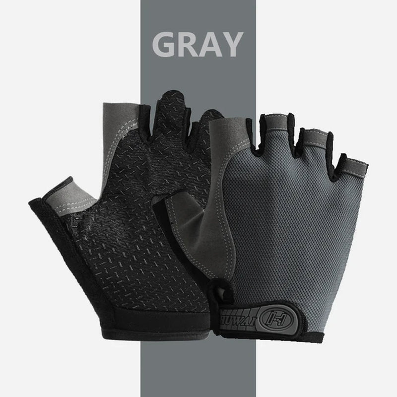 Gym Gloves Fingerless Sports Fitness Training Men'S Cycling Gloves 