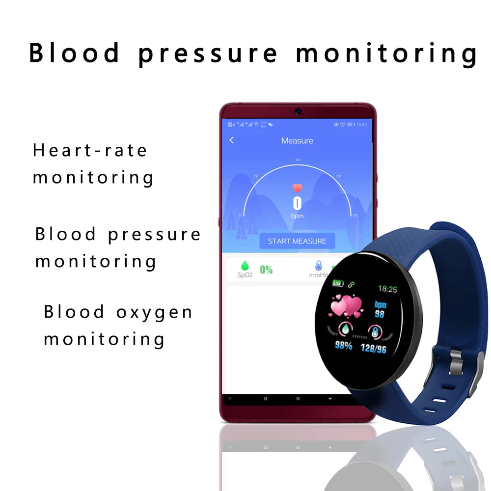 For Xiaomi Bluetooth Smart Watch Men Women Blood Pressure Heart Rate 