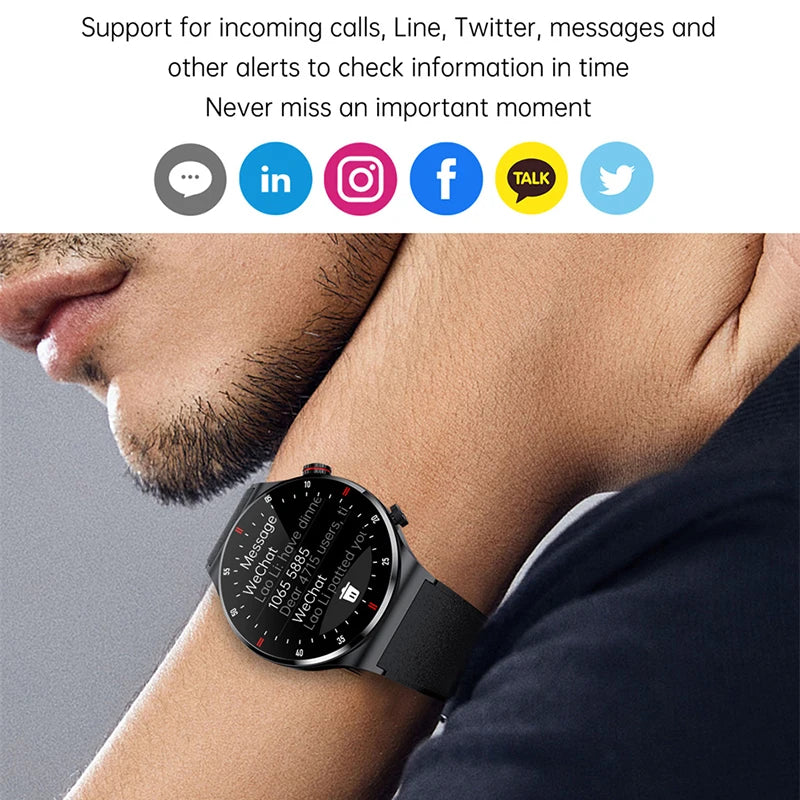 Smart Watch Men Bluetooth Call Health Sleep Monitoring Multiple Sports Mode Waterproof Smartwatch Man