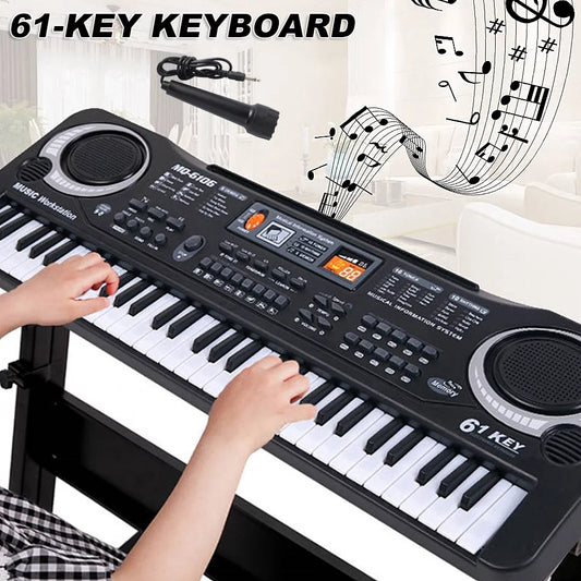 61 Keys Digital Music Electronic Keyboard Electric Piano Organ & Microphone Set