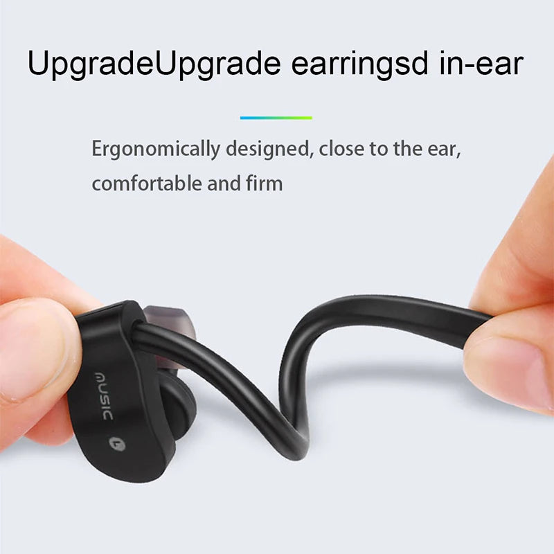 Wireless Headphones Earloop Ear Hook Earbuds Wireless Bluetooth Headset 