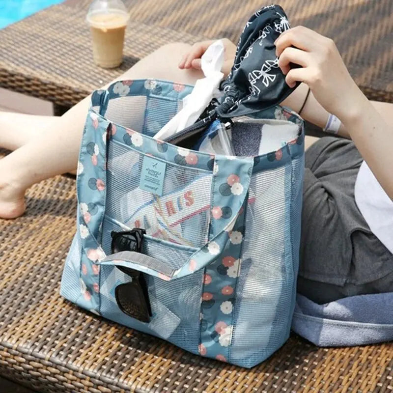 Outdoor Beach Tote Bag Travel Storage Bag Women Single Shoulder Bags 