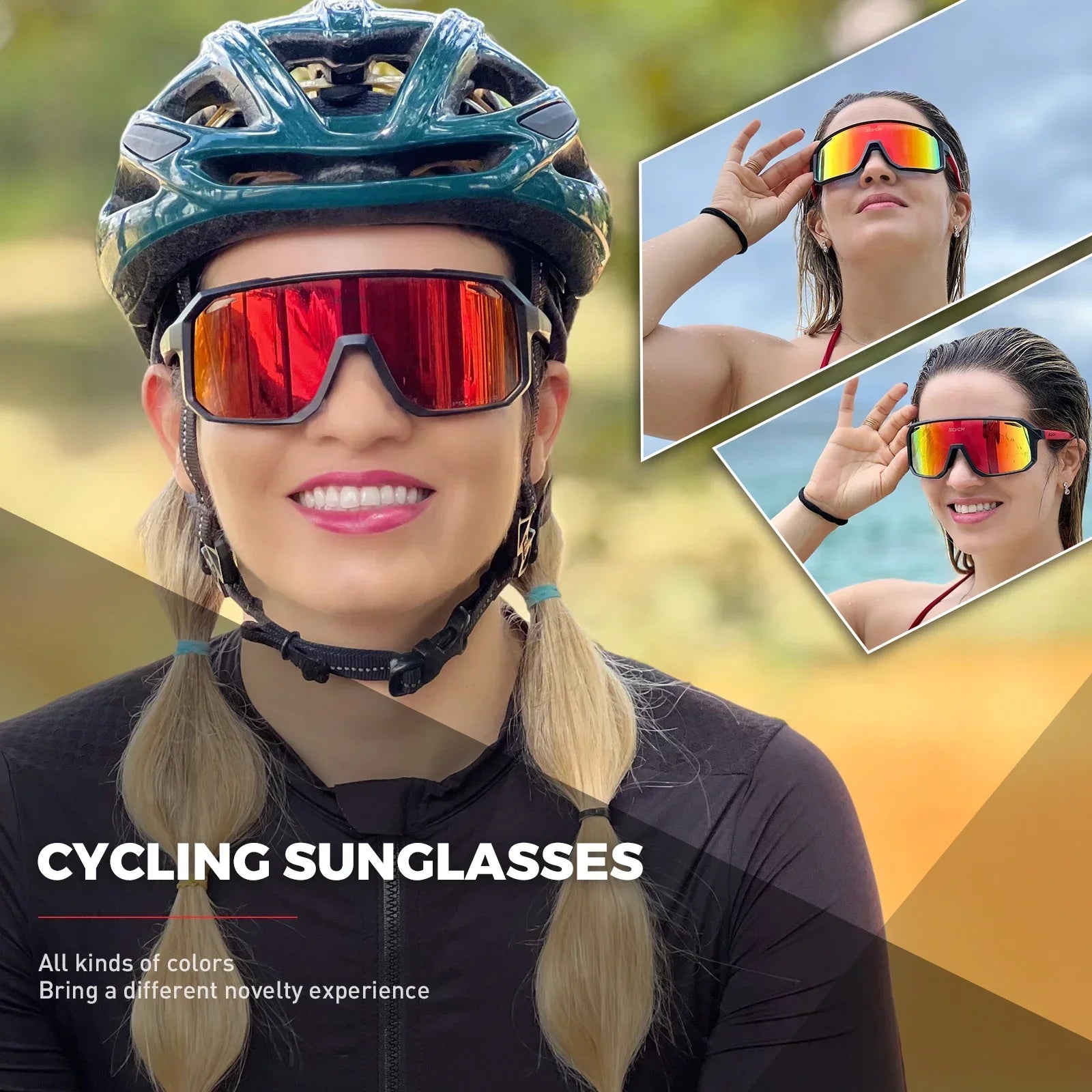 Cycling Glasses Bike Mountain Bicycle Hiking Camping 